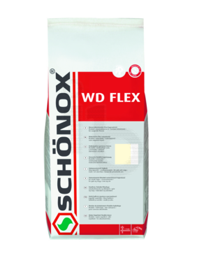 Schonox  WD Flex waterafwerende flexibele cementvoegmortel zilvergrijs zak 5 kg