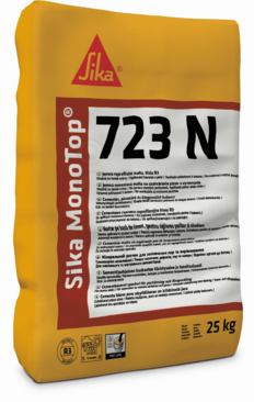 Sika® Sika monotop 723 N 1 - 5 mm betonreparatiemortel plamuurmortel zak 25 kg